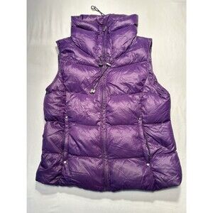 Lauren Ralph Lauren Women’s Purple Down Puffer Vest Size M Medium Zip